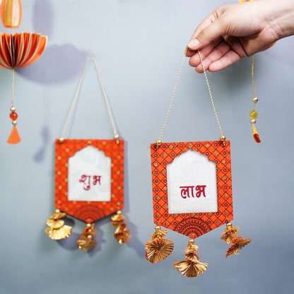 Sustainable Shubh Labh Hangings – Wall Decor on Brown Living™. SKU: MJ00032DRX. Img 2.
