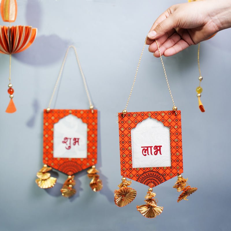 Sustainable Shubh Labh Hangings – Wall Decor on Brown Living™. SKU: MJ00032DRX. Img 2.