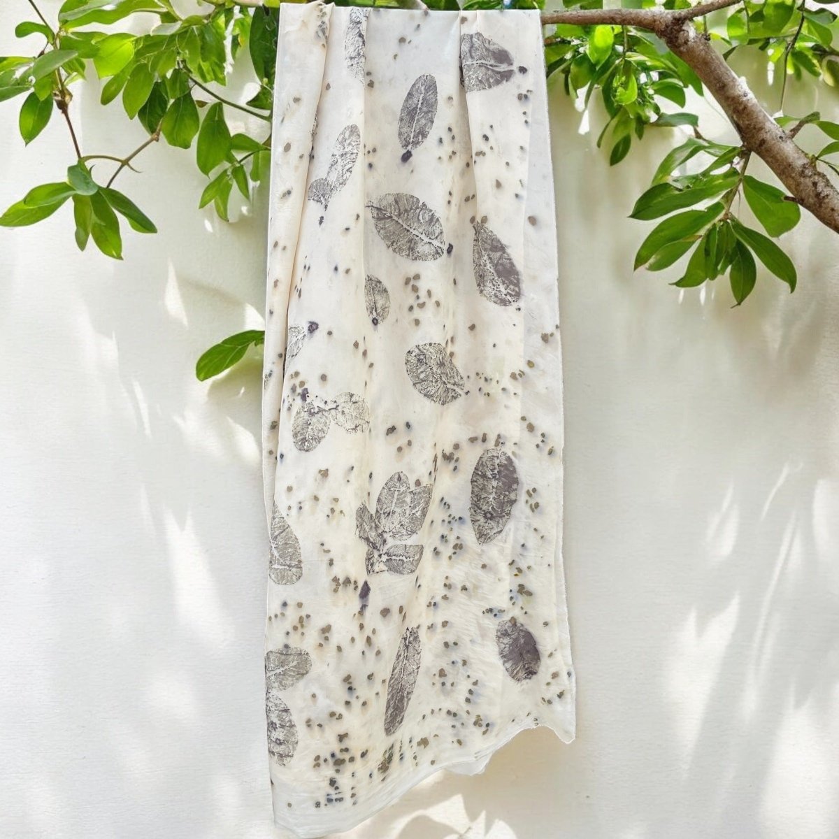 Silk Aura: Eco - Printed Speckled Stole | Verified Sustainable by Brown Living™