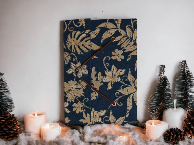 Small Vintage Journal – Recycled Paper (Blue) | Verified Sustainable by Brown Living™