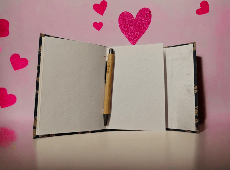 Small Vintage Journal – Recycled Paper (Blue) | Verified Sustainable by Brown Living™