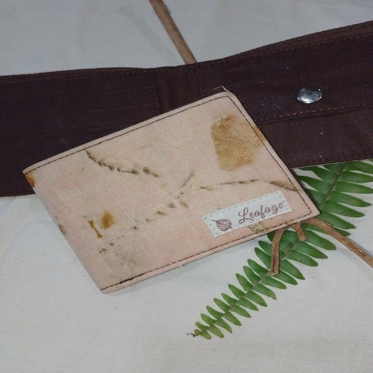 Soft Pink Ahimsa Silk Wallet | Lightweight & Durable | Verified Sustainable by Brown Living™