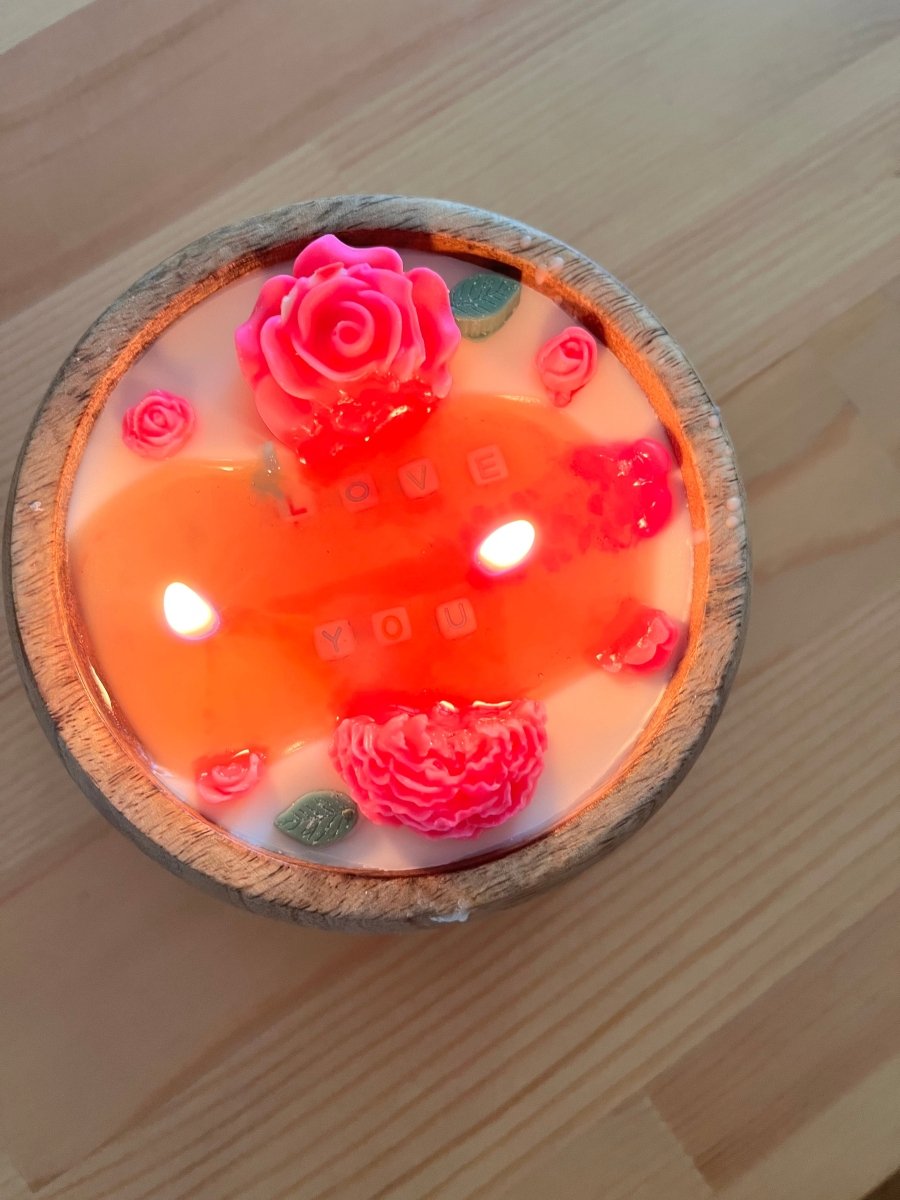 Soy Wax Artisanal Valentines Message Candles | Verified Sustainable by Brown Living™