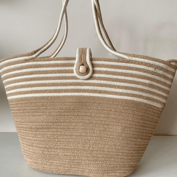 Spiral Pattern Tote Bag | Elegant & Spacious Design | Verified Sustainable by Brown Living™