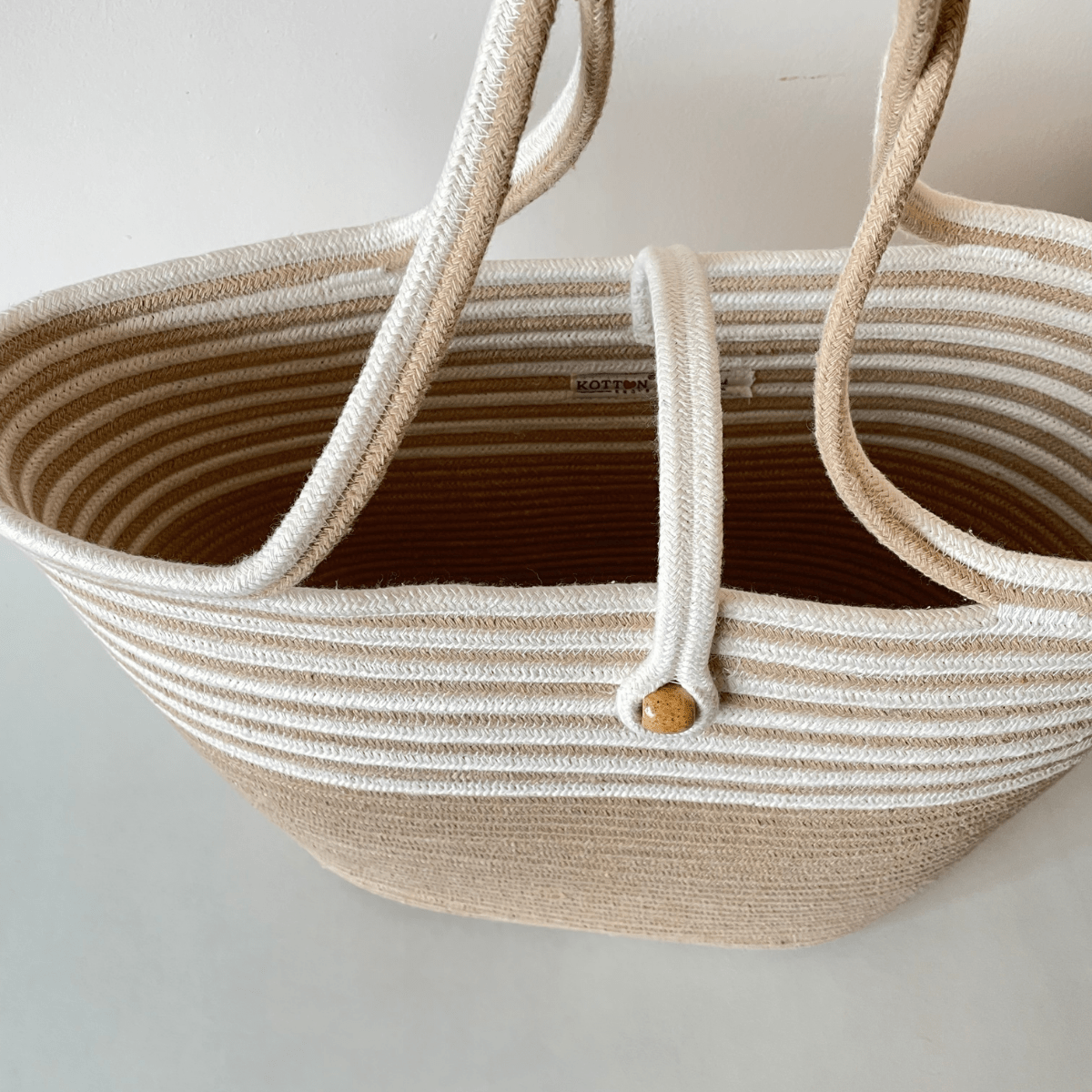 Spiral Pattern Tote Bag | Elegant & Spacious Design | Verified Sustainable by Brown Living™