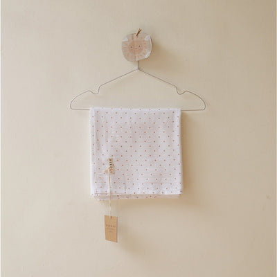 Spottie Dottie Organic Baby Swaddle – Little Cocoon Wrap – Baby Swaddle on Brown Living™. SKU: MM - 02 - 0003. Img 3.