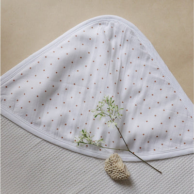 Spottie Dottie Peek - a - boo Hooded Towel – Organic Cotton Bath Wrap – Bath Accessories on Brown Living™. SKU: MM - 02 - 0005. Img 3.