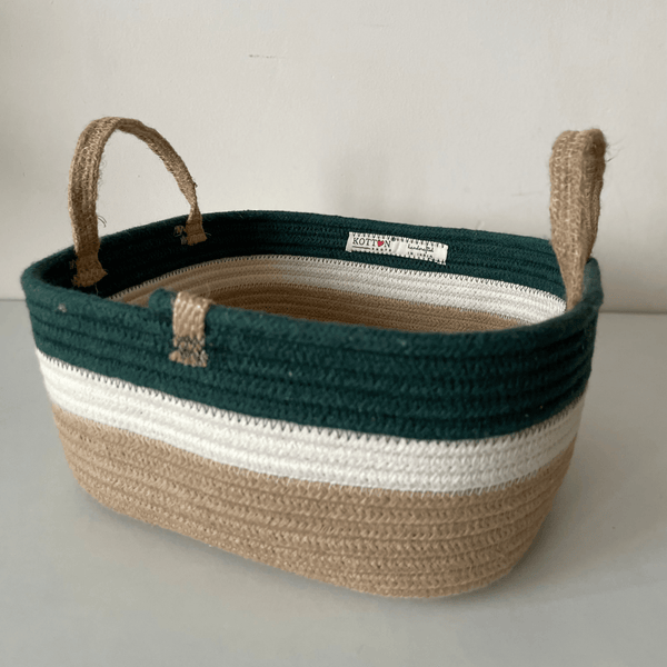 Square Hamper Basket with Handles | Multipurpose Use | Verified Sustainable by Brown Living™