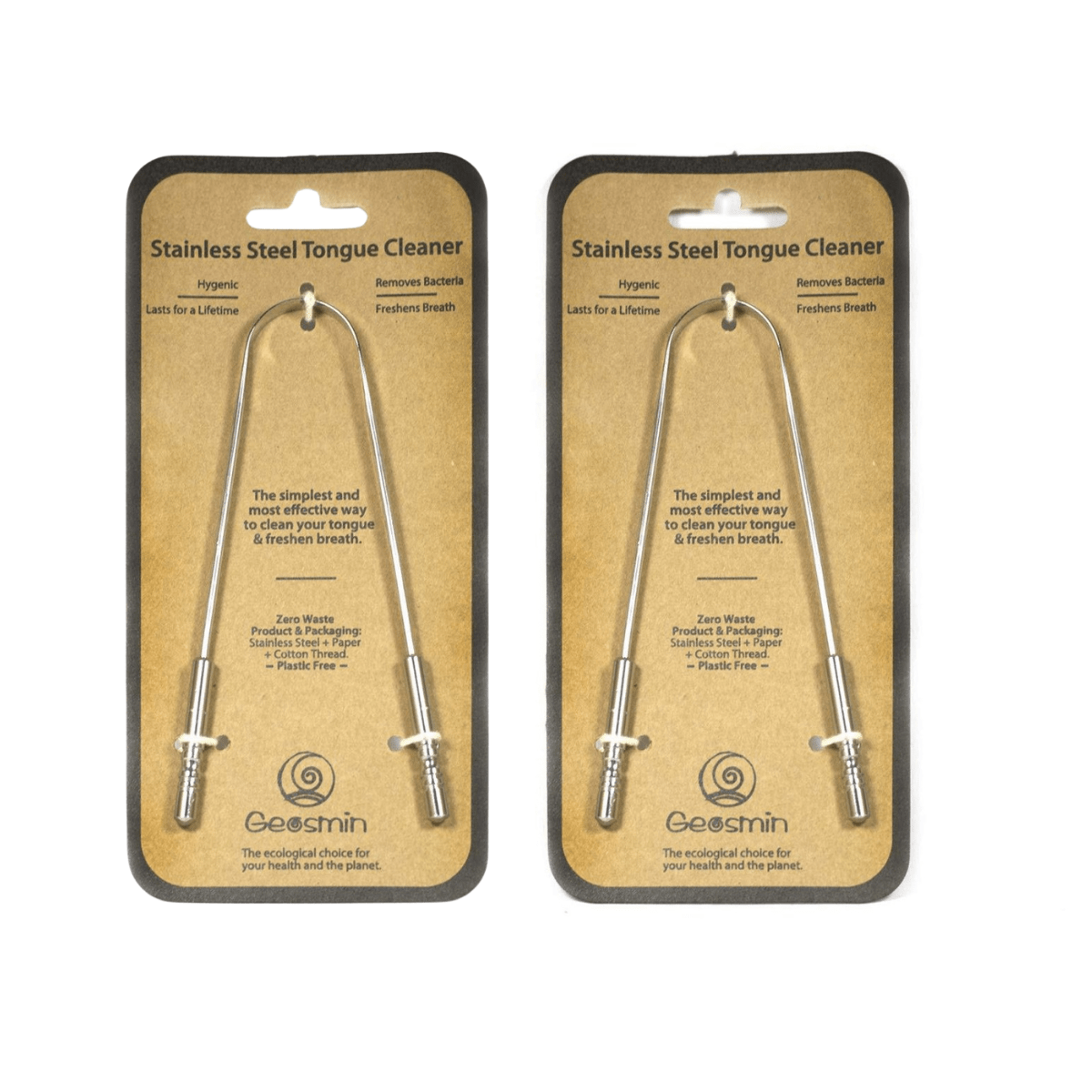 Stainless Steel Tongue Cleaner, Surgical Grade - Pack of 2 | Verified Sustainable by Brown Living™