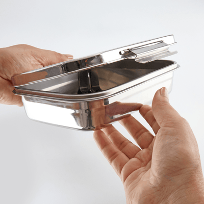 Steel - On: Oven - Safe Steel Lunch Box – Kitchen Tools on Brown Living™. SKU: Veigo_SteelOn_930_Partition. Img 9.