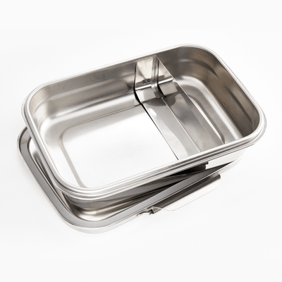 Steel - On: Oven - Safe Steel Lunch Box – Kitchen Tools on Brown Living™. SKU: Veigo_SteelOn_930_Partition. Img 3.