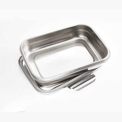 Steel - On: Oven - Safe Steel Lunch Box – Kitchen Tools on Brown Living™. SKU: Veigo_SteelOn_930_Partition. Img 2.