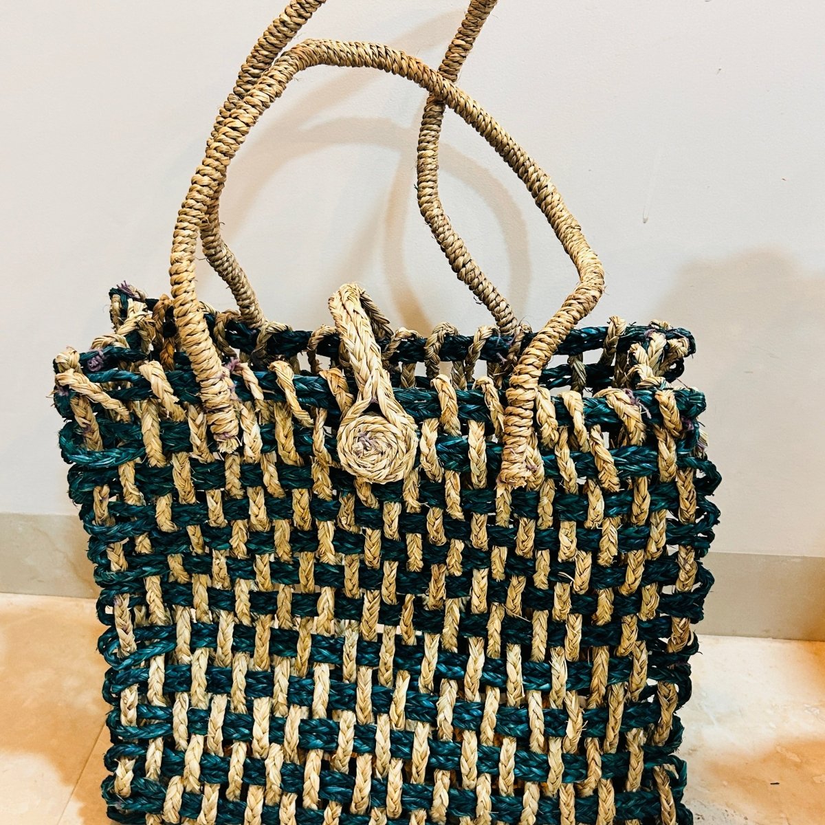Story Tote – 10” Eco - Friendly Handwoven Tote Organizer | Verified Sustainable by Brown Living™