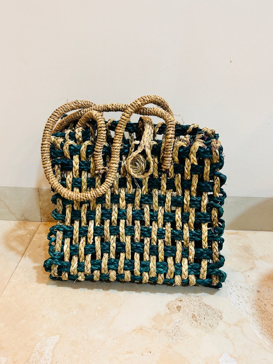 Story Tote – 10” Eco - Friendly Handwoven Tote Organizer | Verified Sustainable by Brown Living™