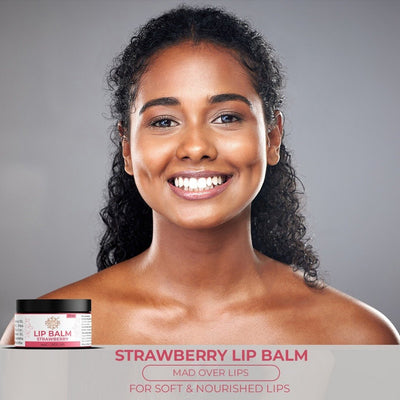 Strawberry Lip Balm | Hydrating & Soft Lips – Lip Balms on Brown Living™. SKU: pnhpl - lipbalm - 004. Img 3.