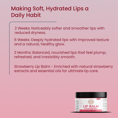 Strawberry Lip Balm | Hydrating & Soft Lips – Lip Balms on Brown Living™. SKU: pnhpl - lipbalm - 004. Img 4.