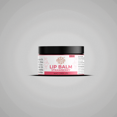 Strawberry Lip Balm | Hydrating & Soft Lips – Lip Balms on Brown Living™. SKU: pnhpl - lipbalm - 004. Img 1.