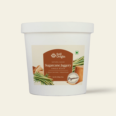 Sugarcane Jaggery Block | Nutrient - Rich | 900g – Seasonings & Spices on Brown Living™. SKU: SOSSJB00G900. Img 1.