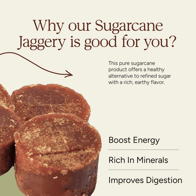 Sugarcane Jaggery Block | Nutrient - Rich | 900g – Seasonings & Spices on Brown Living™. SKU: SOSSJB00G900. Img 3.