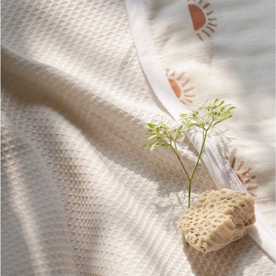Sunburst Peek - a - boo Hooded Towel – Organic Cotton Bath Wrap – Bath Accessories on Brown Living™. SKU: MM - 01 - 0005. Img 4.