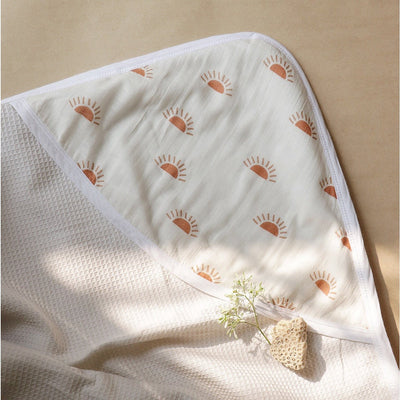 Sunburst Peek - a - boo Hooded Towel – Organic Cotton Bath Wrap – Bath Accessories on Brown Living™. SKU: MM - 01 - 0005. Img 5.