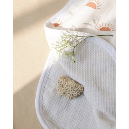 Sunburst Poncho Style Baby Bath Towel – Organic Cotton | Verified Sustainable by Brown Living™