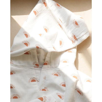Sunburst Poncho Style Baby Bath Towel – Organic Cotton | Verified Sustainable by Brown Living™