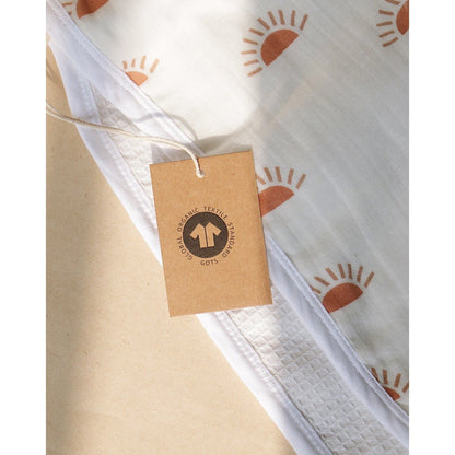 Sunburst Poncho Style Baby Bath Towel – Organic Cotton | Verified Sustainable by Brown Living™