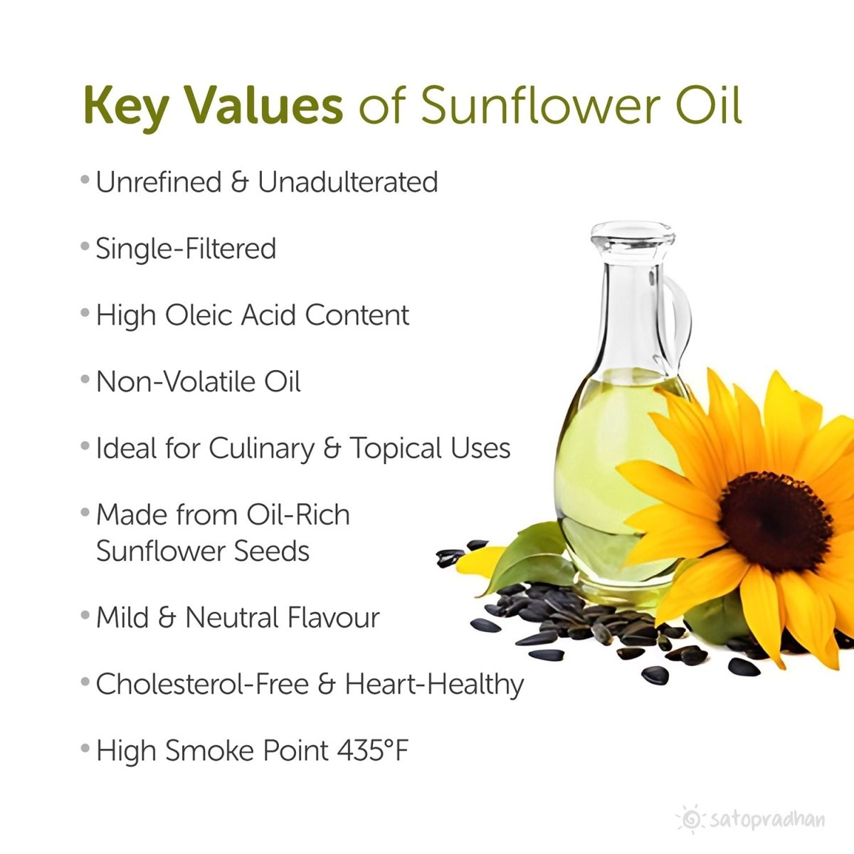 Sunflower Oil 1000ml - Cold - Pressed, Unrefined, Organic | Verified Sustainable by Brown Living™