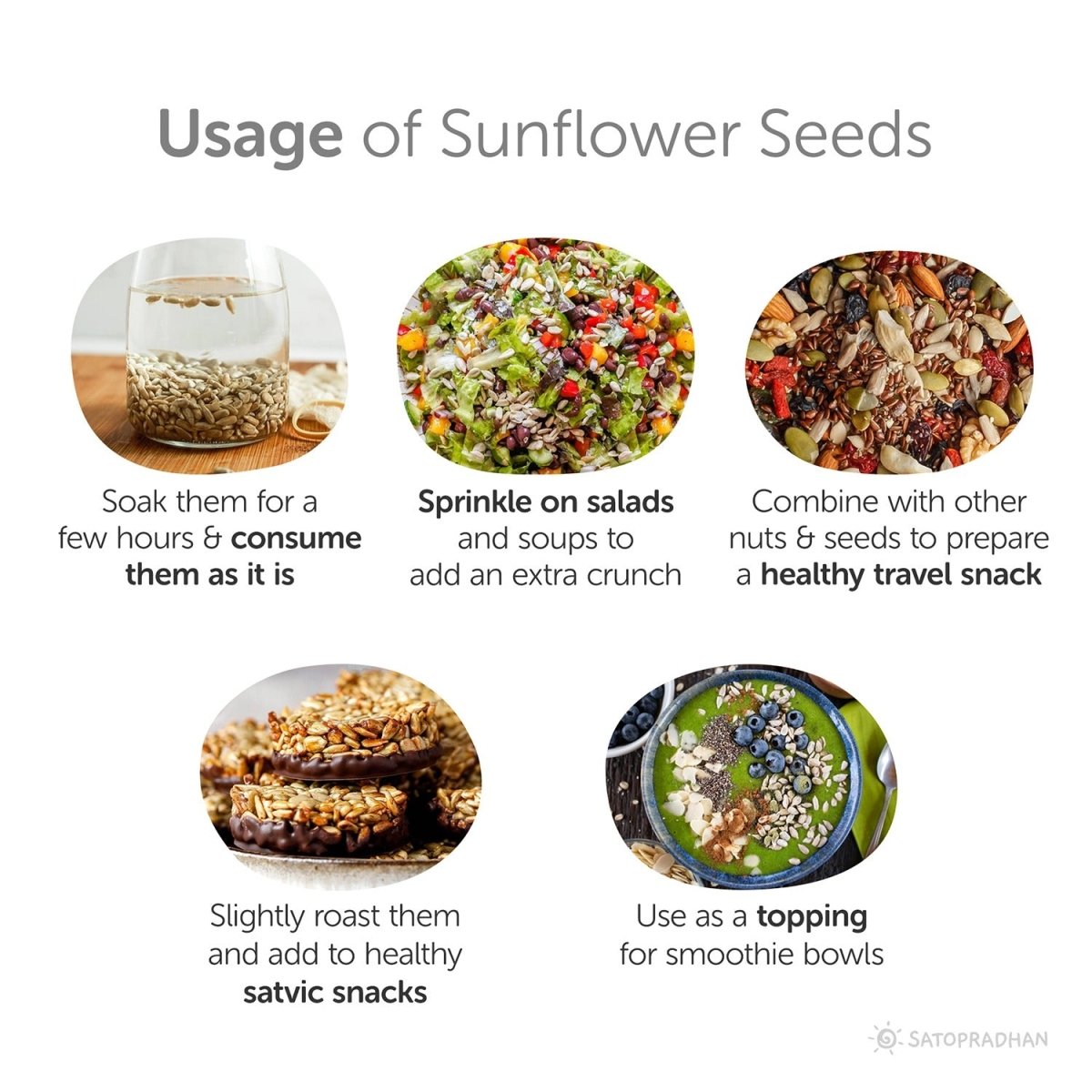 Sunflower Seeds 200g - Organic & Raw | Verified Sustainable by Brown Living™