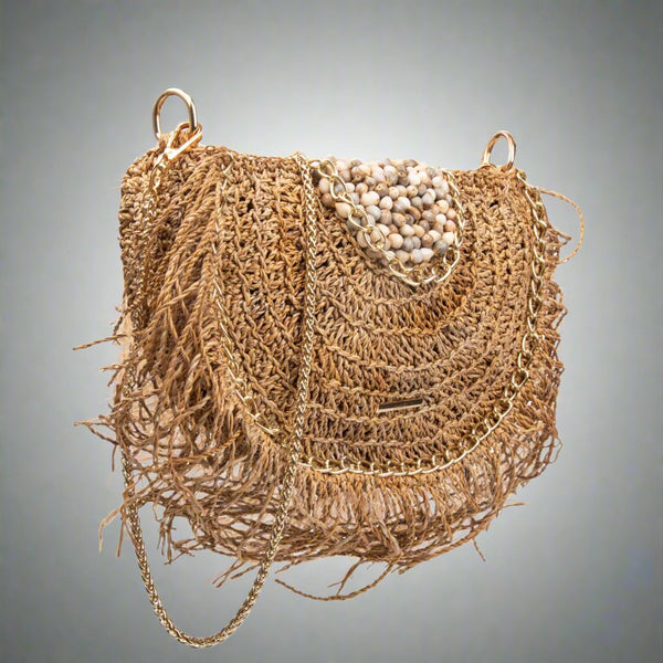 Sunkissed Sling Woven Banana Bag | Verified Sustainable by Brown Living™