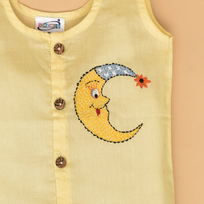 Sunshine & Moonbeam Jabla (Sun and Moon) – Pure Cotton Baby Jabla Set of 2 | Verified Sustainable by Brown Living™