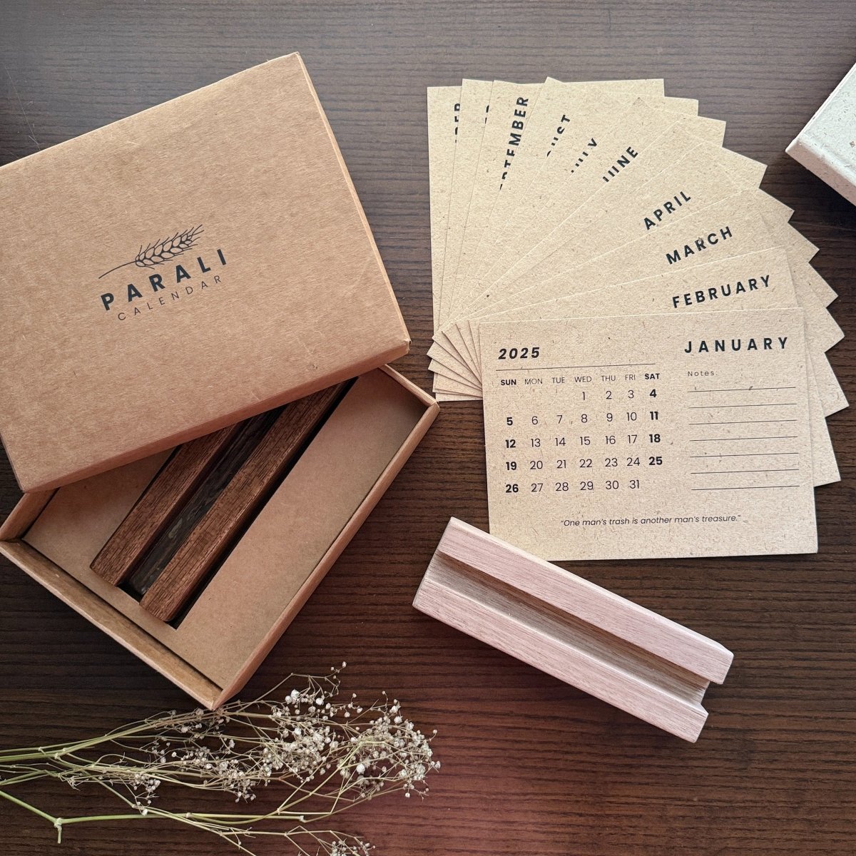 Sustainable Desk calendar 2025 | Verified Sustainable by Brown Living™