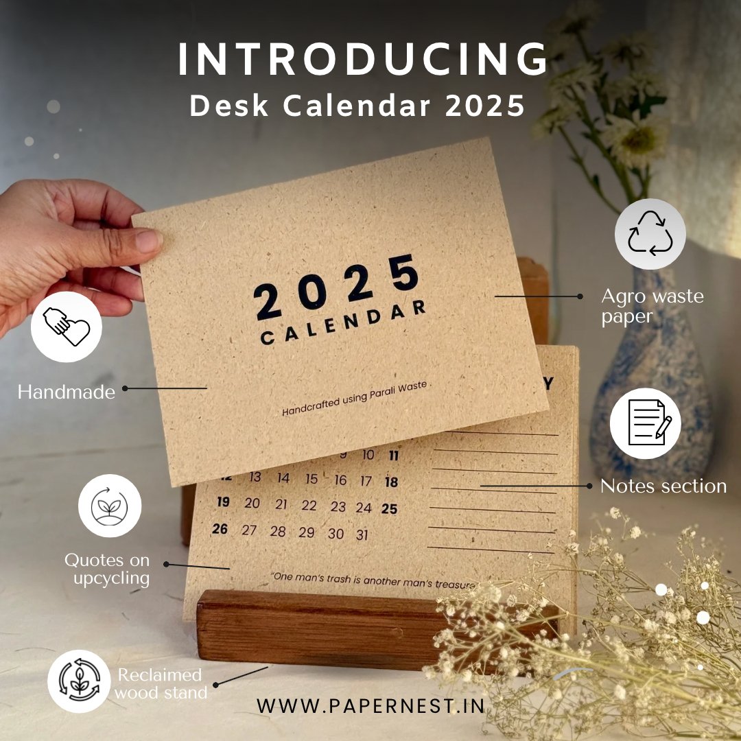 Sustainable Desk calendar 2025 | Verified Sustainable by Brown Living™