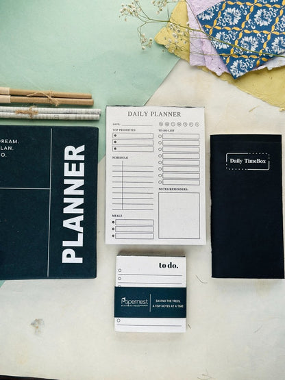 Sustainable 'Time management' Hamper - Classic Black Success | Verified Sustainable by Brown Living™