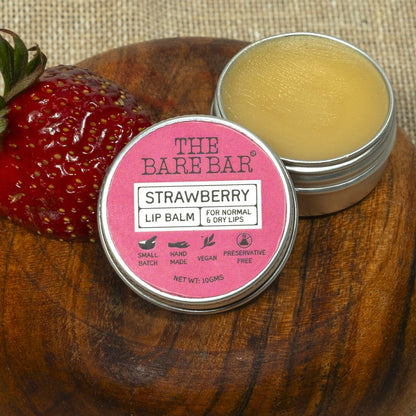 Sweet Strawberry Lip Balm for Smooth Lips - 10g | Verified Sustainable by Brown Living™