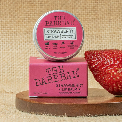 Sweet Strawberry Lip Balm for Smooth Lips - 10g | Verified Sustainable by Brown Living™