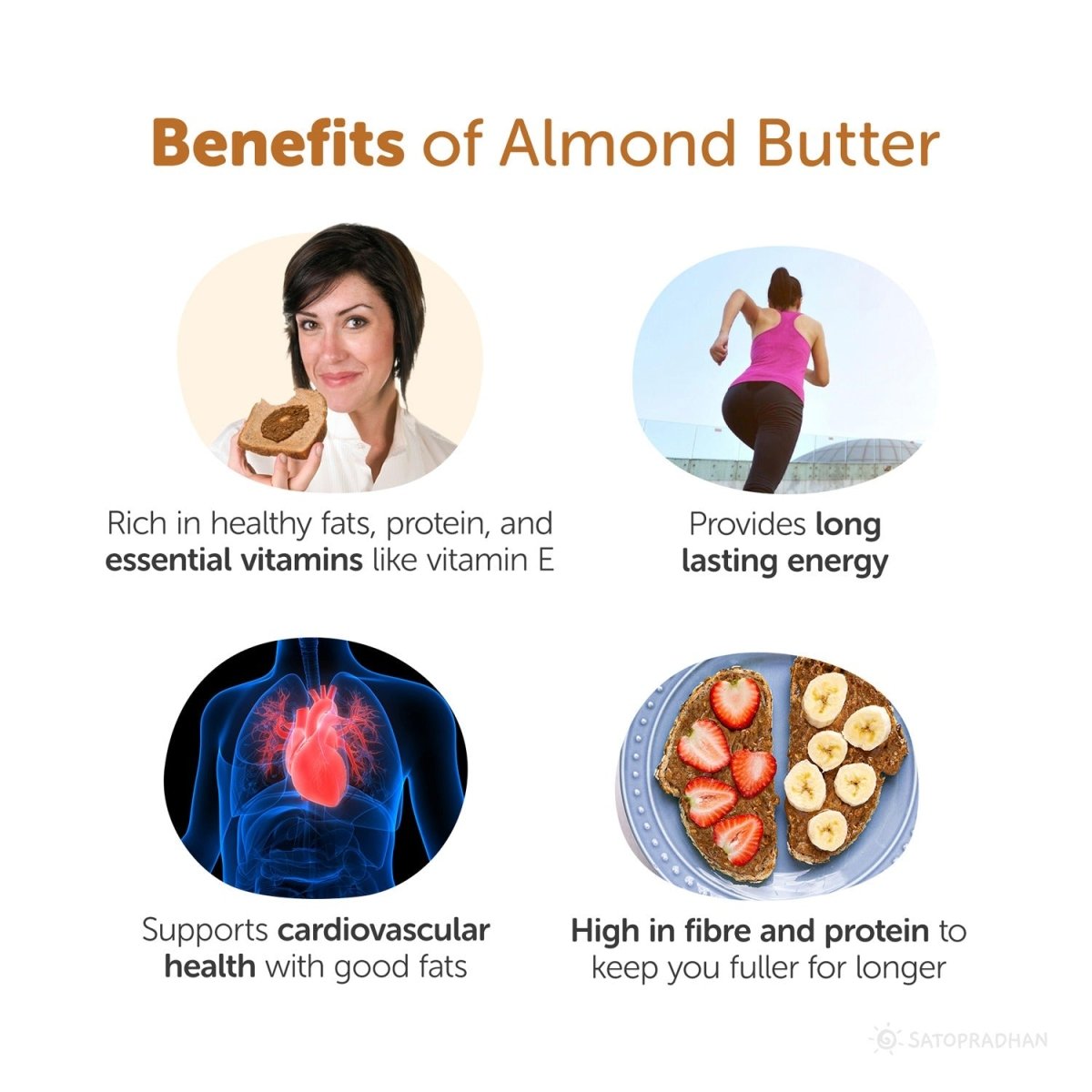 Sweetened Almond Butter 200g - Organic & Crunchy | Verified Sustainable by Brown Living™