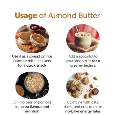Sweetened Almond Butter 200g - Organic & Crunchy – Jams & Spreads on Brown Living™. SKU: 1DS_ABCS - 2H. Img 5.