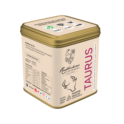 Taurus Invigorating Masala Chai - A special blend that celebrates the Persistant Provider, Zodiac Tea Collection, Gifting – Tea by Radhikas Fine Teas and Whatnots available on Brown Living™. . SKU: TIMC8903560000000. Img 5.