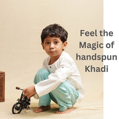 Teal Blue Nature Wear Cotton Trousers – Kids Pants by Saha available on Brown Living™. 1 - 2 years . SKU: SCBT(TB) - 01. Img 11.