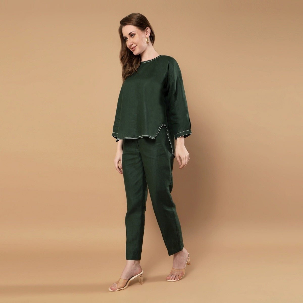 Terra | Hemp Co - ord Set | Forest Green | Verified Sustainable by Brown Living™