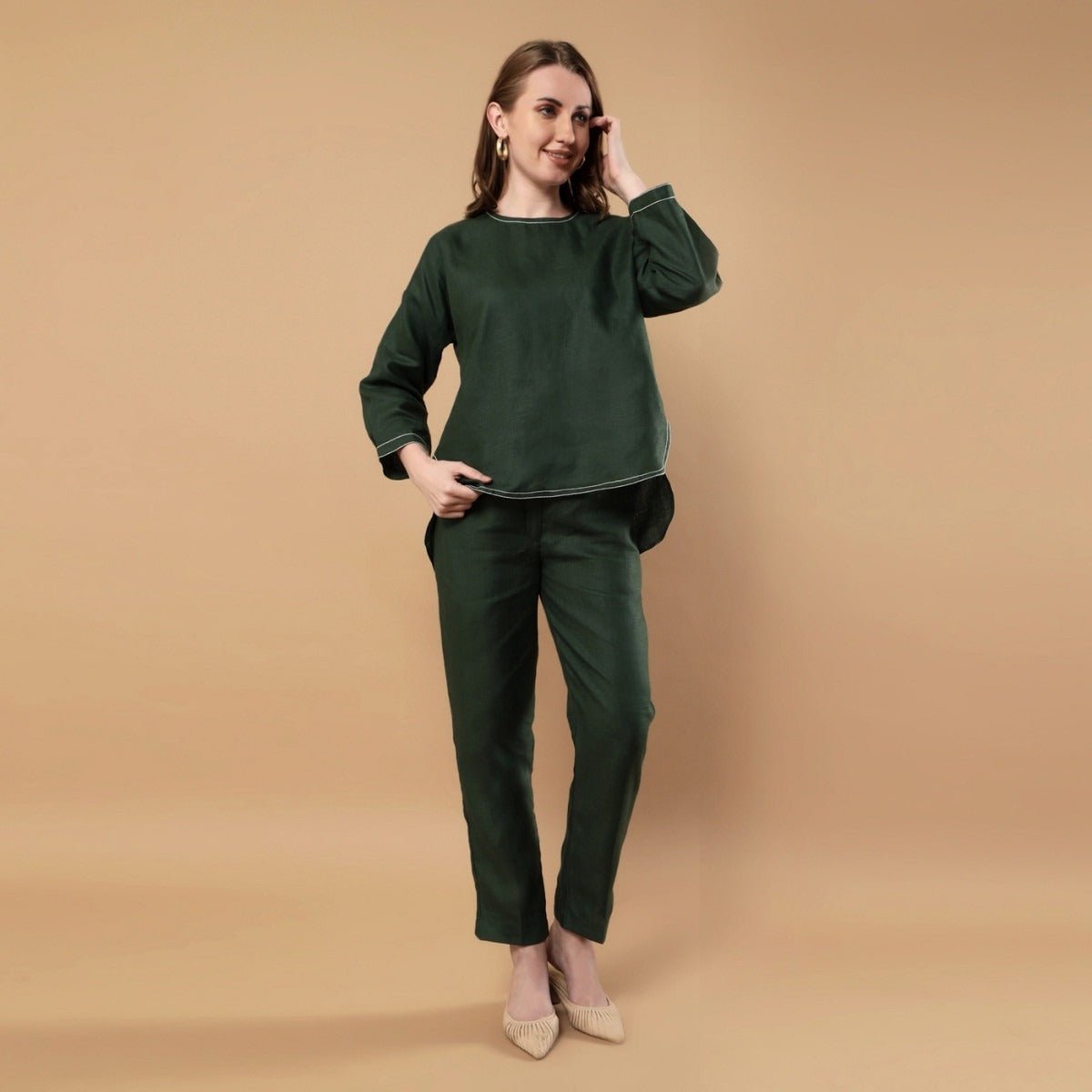 Terra | Hemp Co - ord Set | Forest Green | Verified Sustainable by Brown Living™