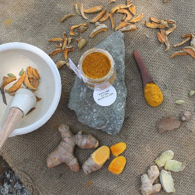 The Artisanal Turmeric Latte – Tea on Brown Living™. SKU: turmeric latte 2. Img 2.