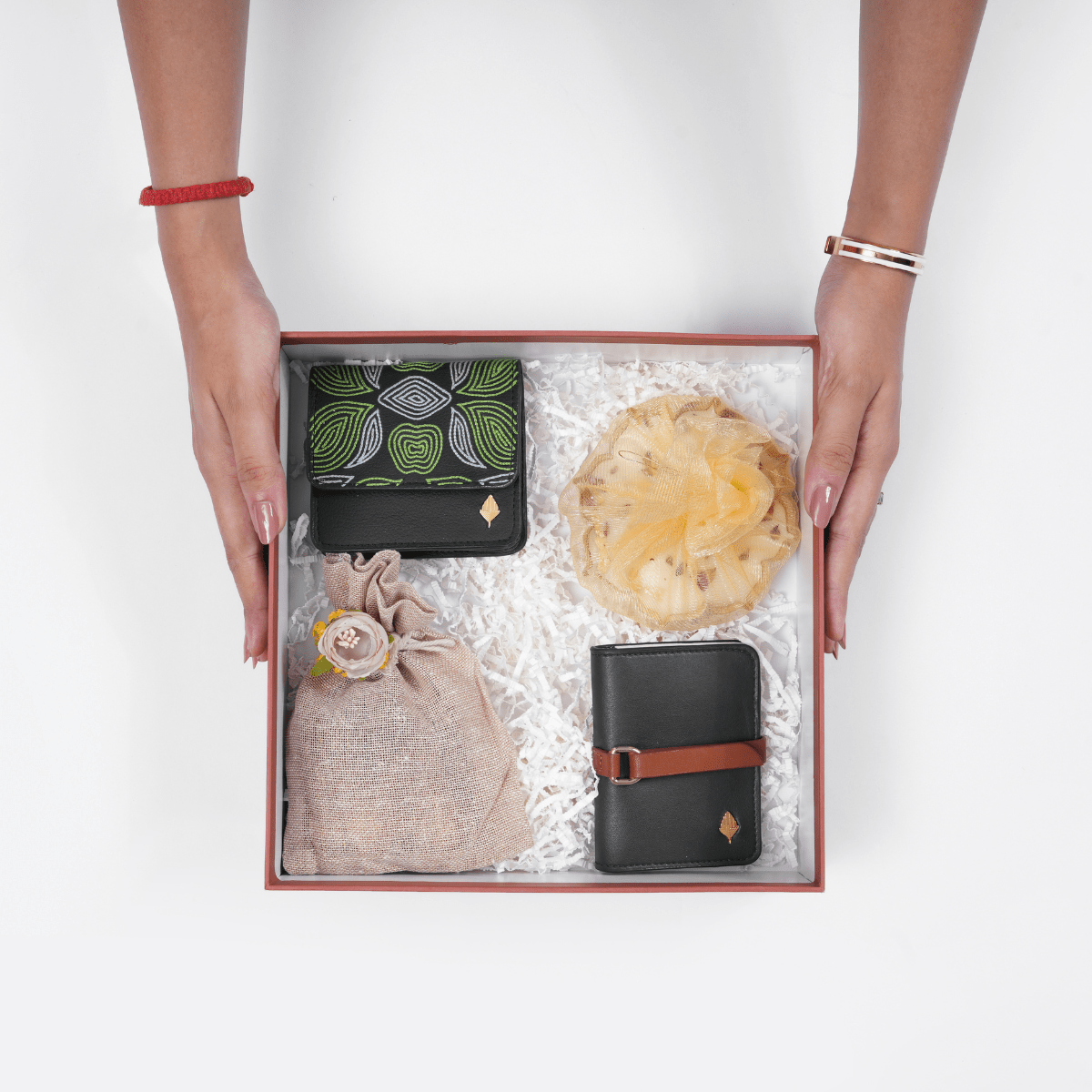 The Classic Gift Set | Crafted from Apple Leather | Eco - Friendly Luxury for Him & Her – Gift Giving on Brown Living™. SKU: FGBGH009. Img 1.