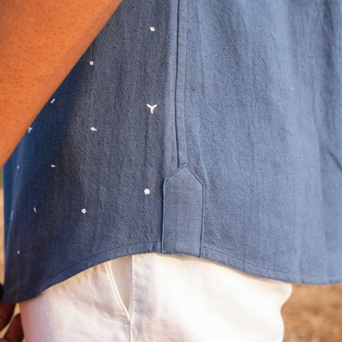 The Dreamer Eco - Friendly Casual Shirt with Hand Embroidery | Verified Sustainable by Brown Living™