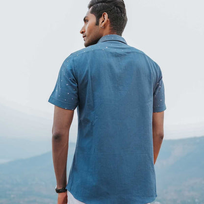 The Dreamer Eco - Friendly Casual Shirt with Hand Embroidery | Verified Sustainable by Brown Living™