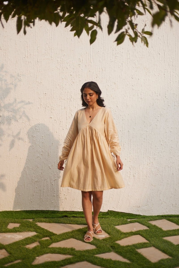 The Shard Shift Dress - Beige | Verified Sustainable by Brown Living™