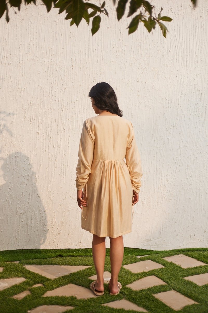 The Shard Shift Dress - Beige | Verified Sustainable by Brown Living™