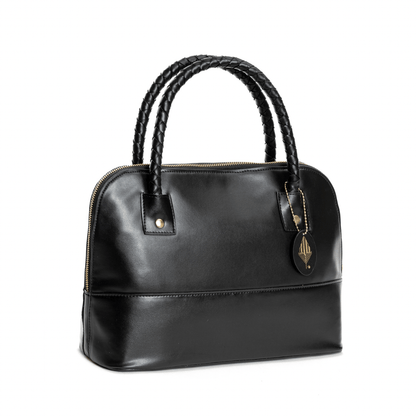 Theia (Black) | Women's Bag Made with Cactus Leather | Verified Sustainable by Brown Living™